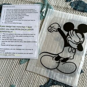 Mickey Mouse shirt decal
